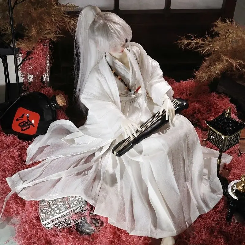 Nouvel ensemble de vêtements pour poupée 1/4, pour poupée Bjd de 45 cm, ensemble Hanfu de la Chine ancienne, jouets de déguisement, maison de jeu, cadeau, accessoires de poupée, sans poupée