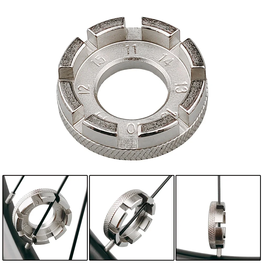 

Профессиональный 8-позиционный регулируемый ключ для спиц велосипеда, мини-портативный инструмент для обода колеса, набор для обслуживания и ремонта велосипедов