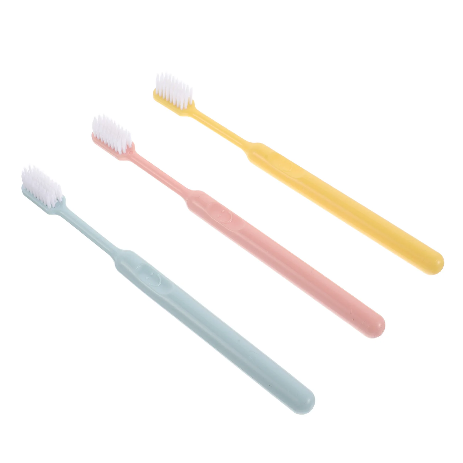 

3pcs Soft Minimalist Travel Size Oral Care Toothbrush Simple Household Set Travel Size Toothbrush Extra Soft