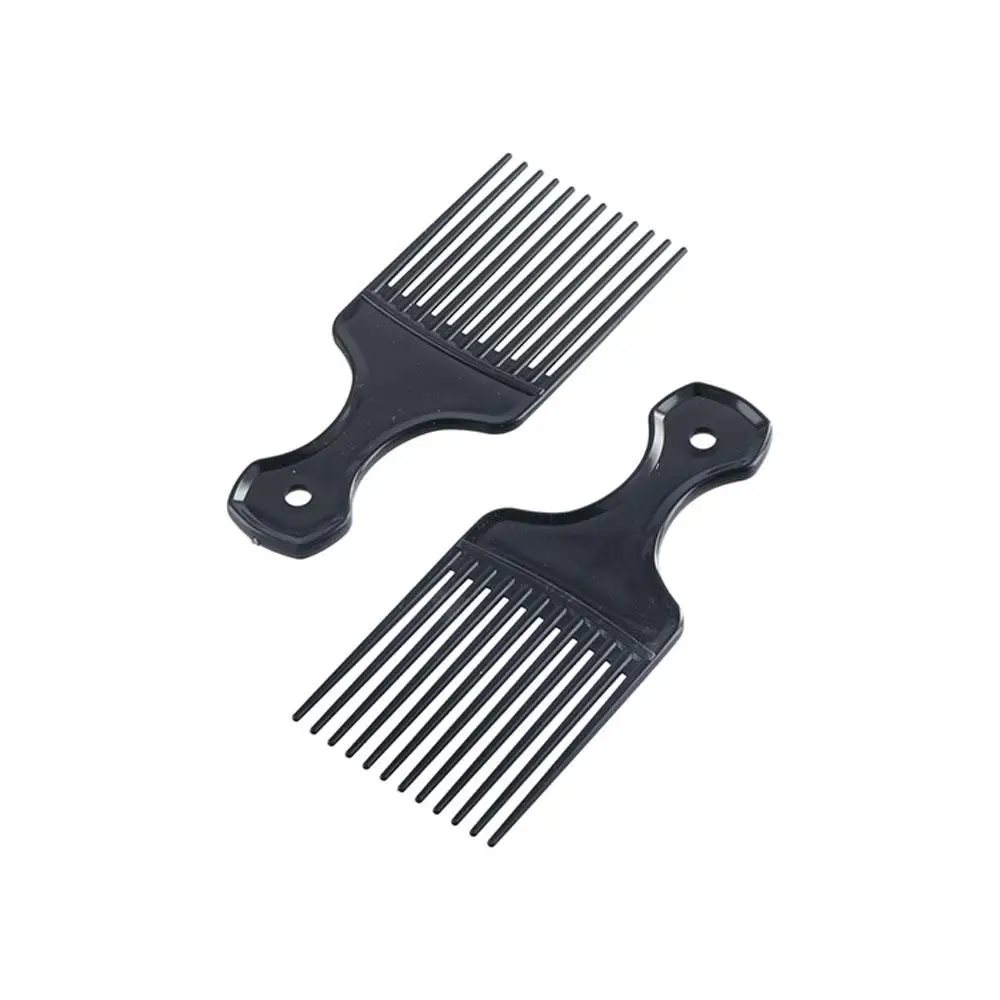 Hair Styling Tools Plastic Fork Hairbrush Black Wide Teeth Insert Hair Combs Massage Anti-Static Pick Comb Salon
