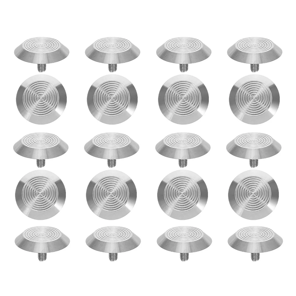 

20Pcs Stainless Steel Tactile Warning Studs Blind Road Indicators Nonslip Walkway Nail Studs for Sidewalk and Public Areas