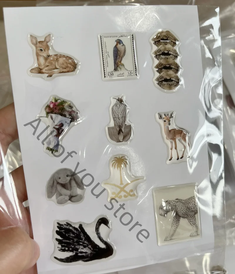 

DIY наклейка на чехол для телефона на заказ, арабская смола, роскошный 3D гелевый логотип, декоративная форма купола, популярная кристаллическая эпоксидная желе, этикетка A6