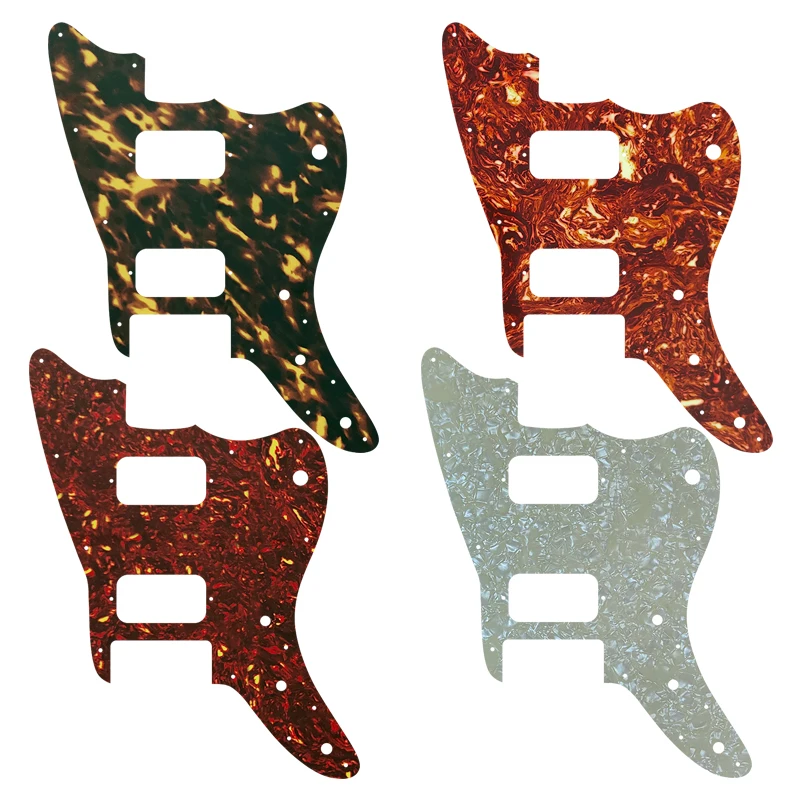 Plearoo Customize Parts - For US Fd Squier AFFINITY JAZZMASTER Guitar Pickguard With HH Pickup, Multiple Colour Choice