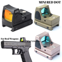 Tactical Mini Red Dot Sight Rifle Reflex Sight Airsoft G*ock 17 19 Hunting Accessories Optic Scope For Picatinny W*aver Rail
