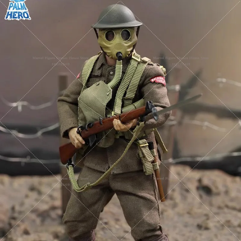 DID Mobile Hero XB80028 Scala 1/12 Seconda Guerra Mondiale I Esercito Britannico Fanteria Alberto Marrone Set Completo Action Figure Soldato da 6 pollici