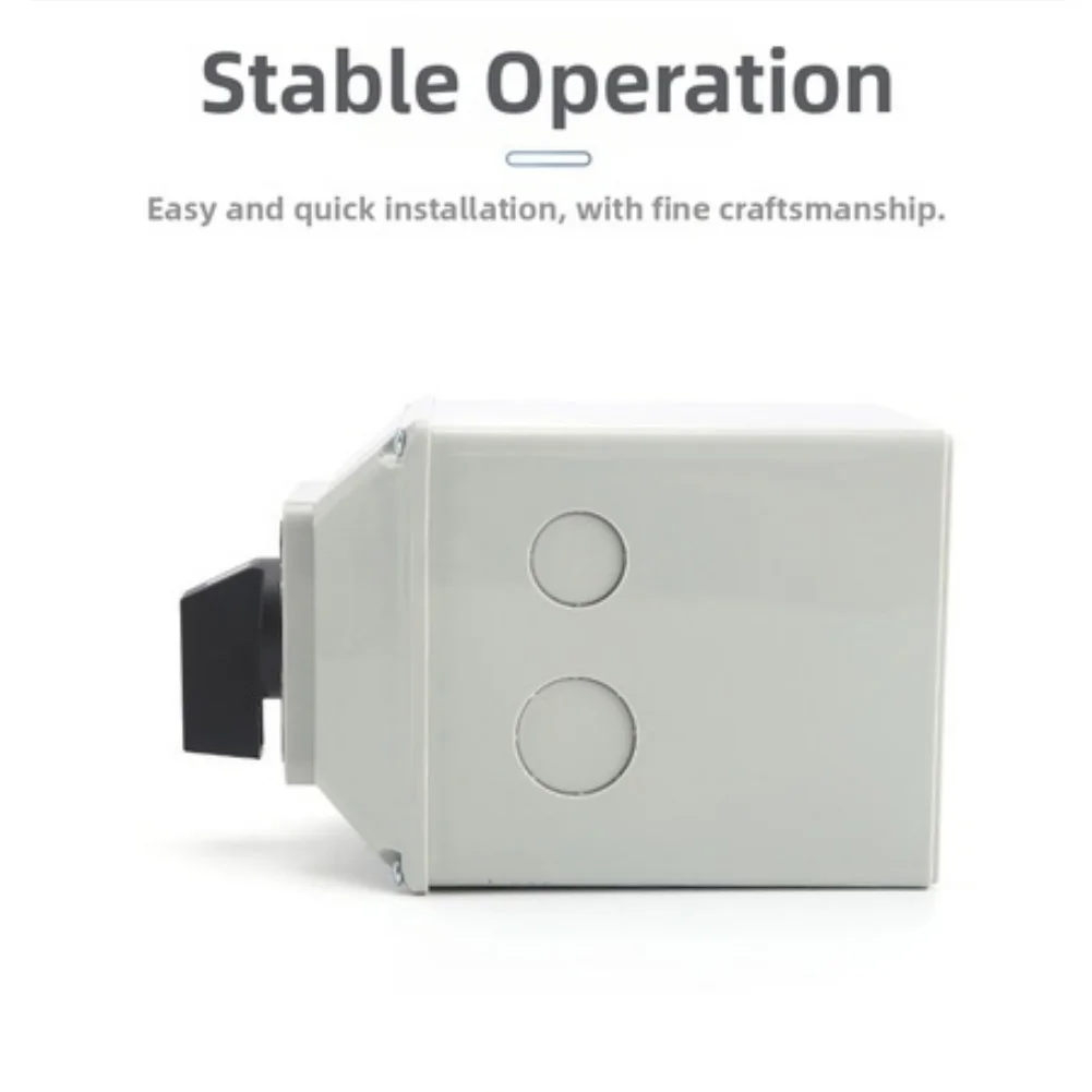 1pc-63a-3-position-rotary-changeover-switch-gray-ip65-dustproof-cam-selector-for-industrial-electrical-control-panel