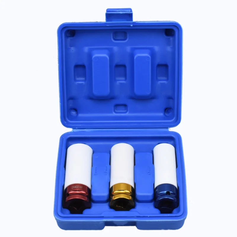 

3PC Pneumatic Tire Wrench Socket, Tire Repair Hardware Tool, Car Repair Special Color Socket