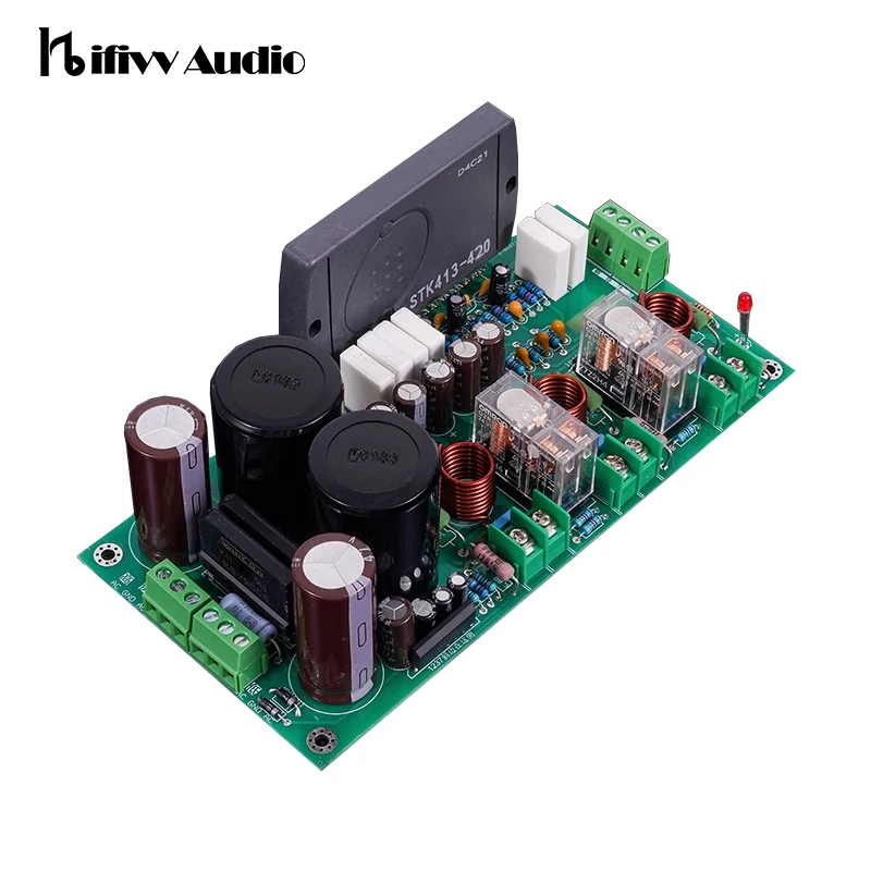 

75W+75W+120W 2.1CH Finished Power Amplifier Board for Hifi Diy Home Audio Upgrade AMP STK412-420