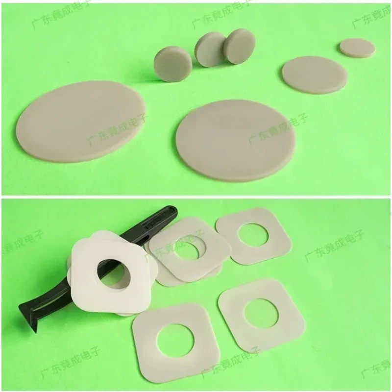 

ALN Ceramic Disc 10pcs 6-100mm High Temp Gasket74 Insulation Substrate Heat Proof