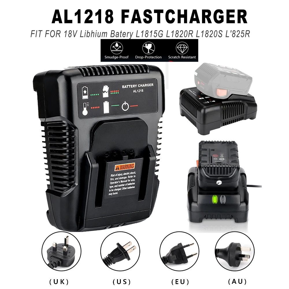AL1218 For 14.4V-18V 2A AEG Lithium Battery Charger Portable High Power Charger For Electric Screwdriver Drill Power Tool