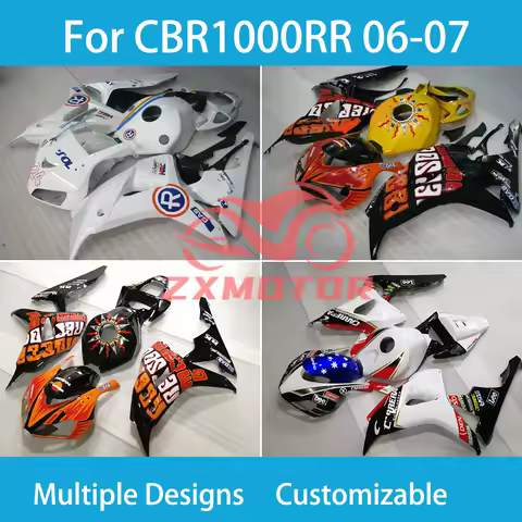 High Quality Fairings for Honda CBR1000RR 2006 2007 Motorcycle Plastic Parts Free Custom Fairing Kit CBR 1000RR