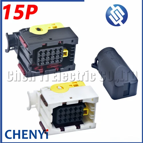 Conector ECU de 15 pines Enchufe hembra 1- 1534126 -1 2- 1534126 -1 1- 1355218 -2 1394049 -1 Con cubierta de pasadores para la serie LEAVYSEAL