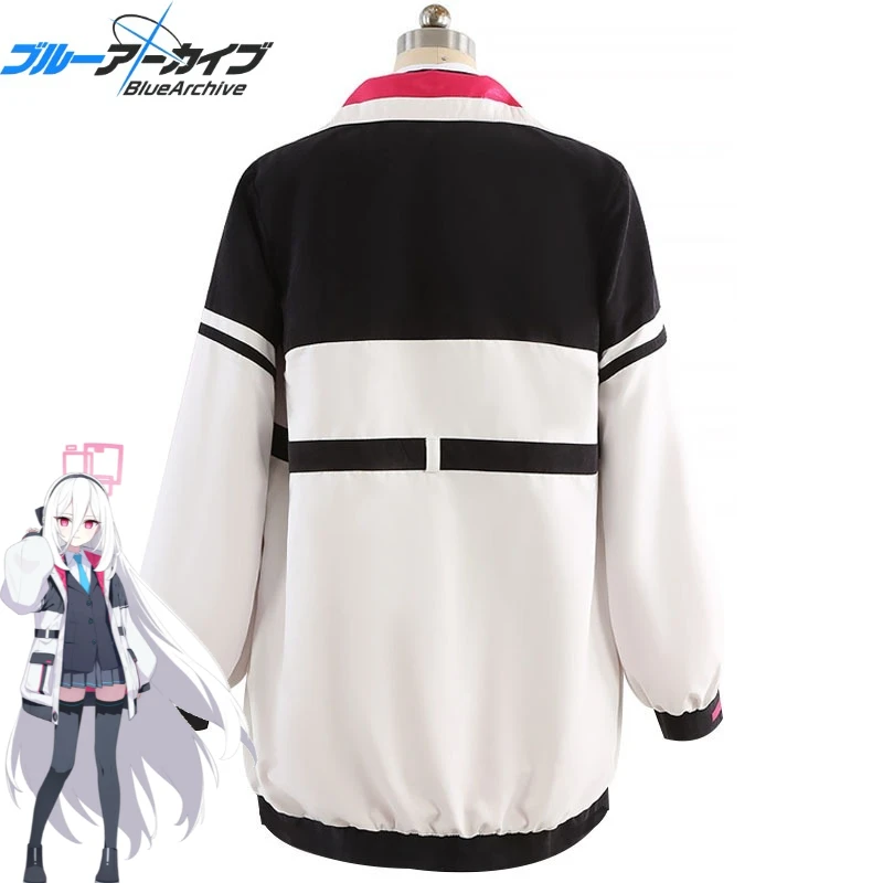 Blue Archive Cosplay Costume Kei Cute Coat Blazer JK Skirt Sailor Uniform Socks Tie Wig Battle Suit Full Set for Game Comic Con view 4