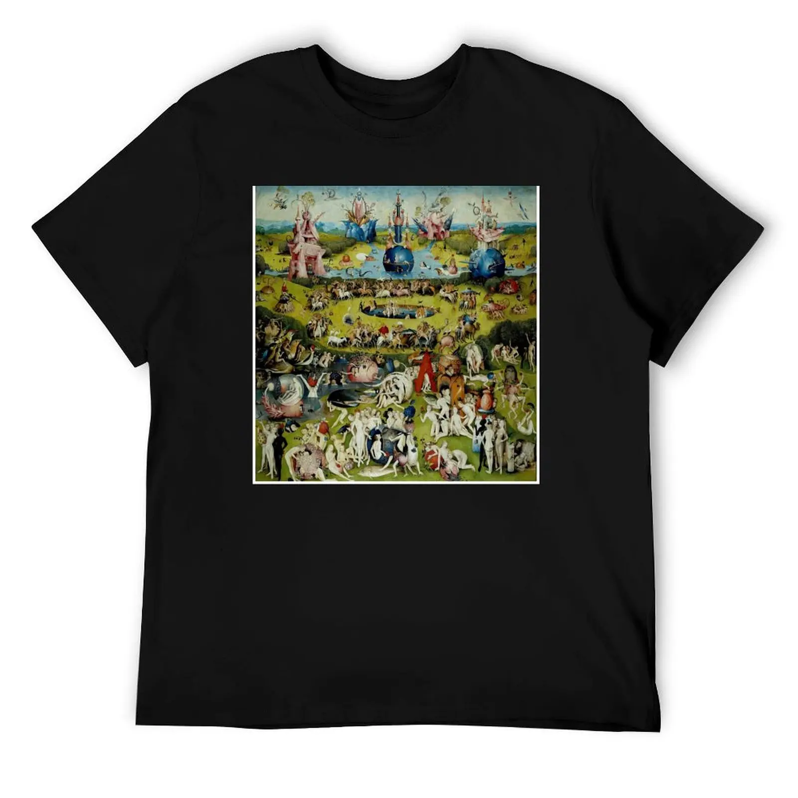 

THE GARDEN OF EARTHLY DELIGHTS : Vintage 1490 Painting by Hieronymus Bosch Print T-Shirt t shirts designer T-Shirt