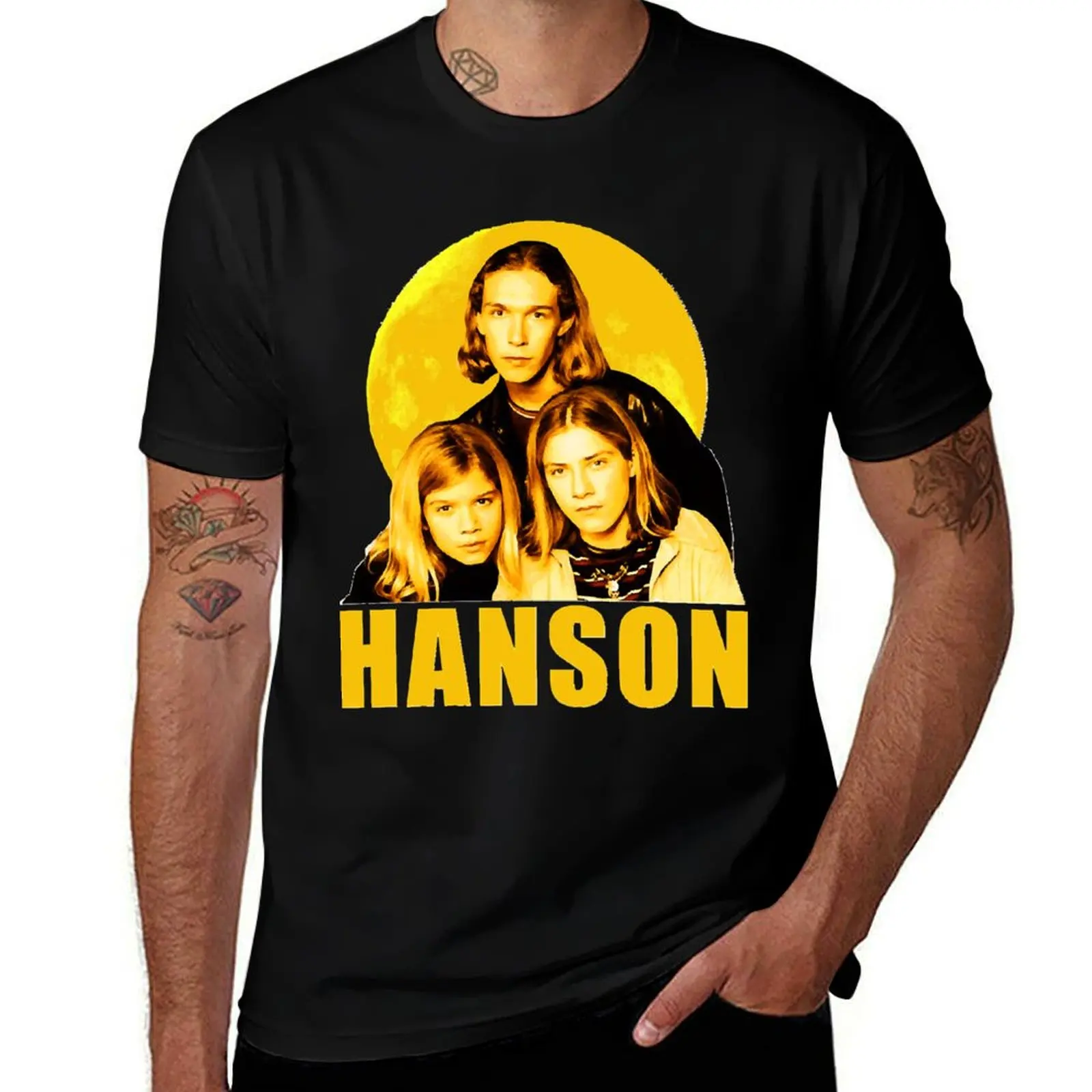 

Hanson T-Shirt funny t shirts man black cotton t-shirt plain for man package T-Shirt