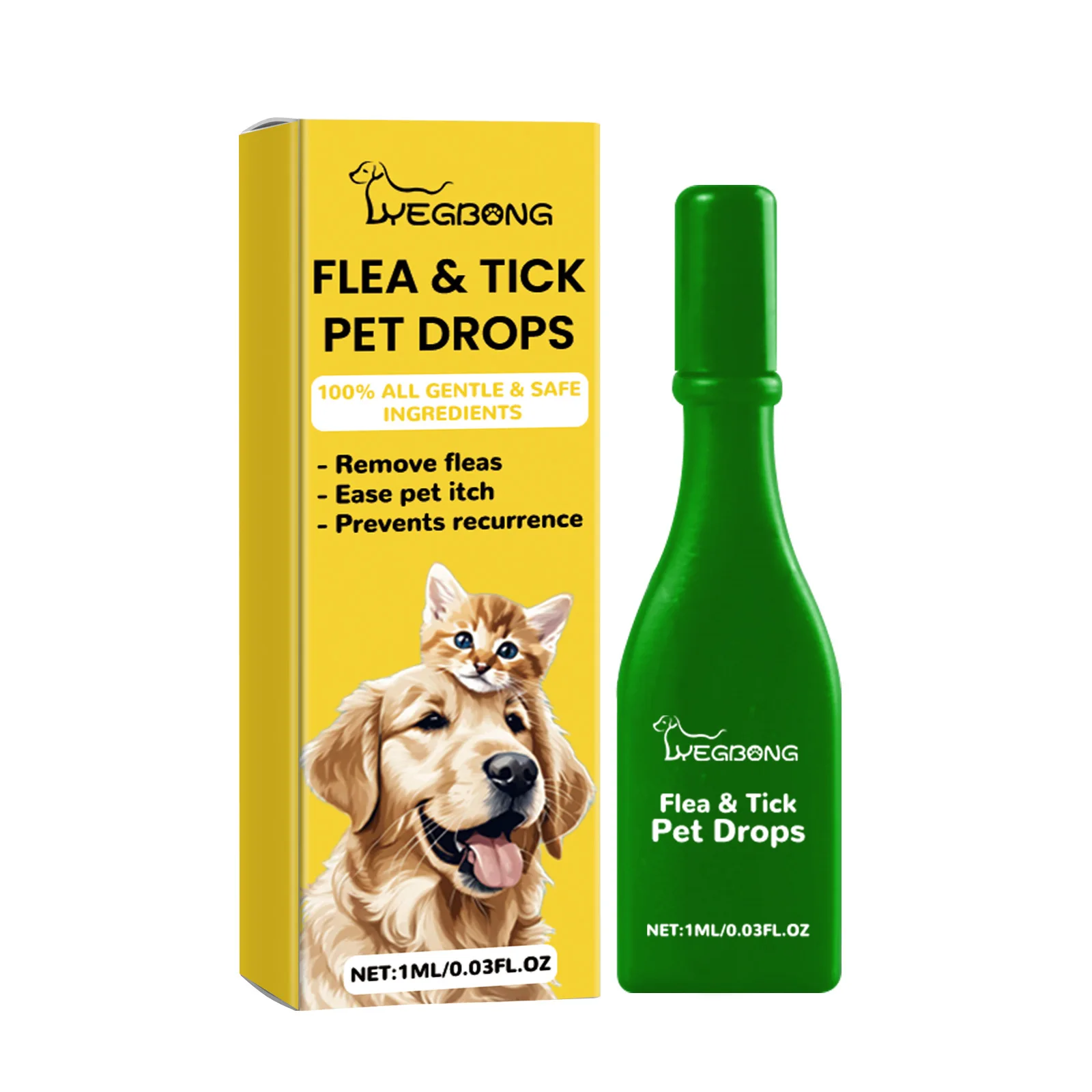 Cat Flea & Tick Treatment Drops - Fast-Acting Flea Lice Remover for Cats | Relieve Skin Itching | External Insect Repellent - view 6