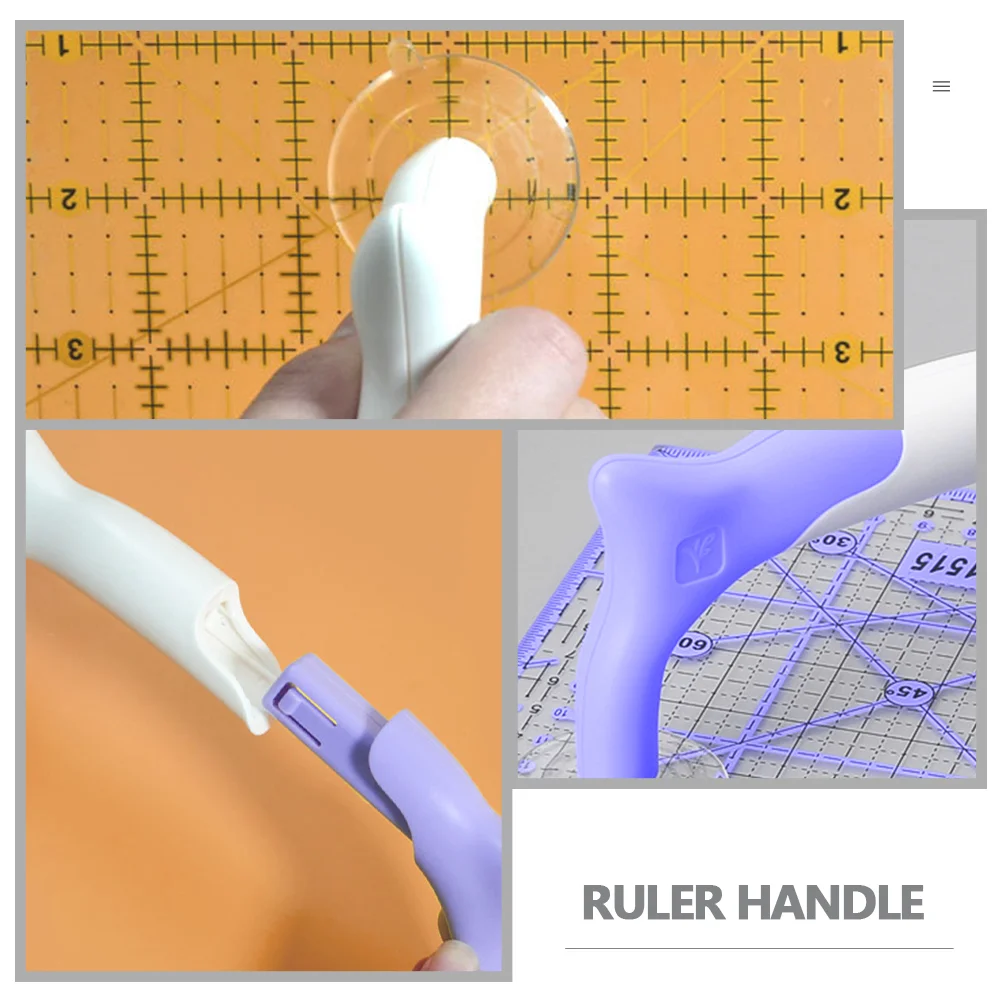 Ventosas alça para régua ferramentas quilting máquina de costura acessórios estêncil réguas de pvc