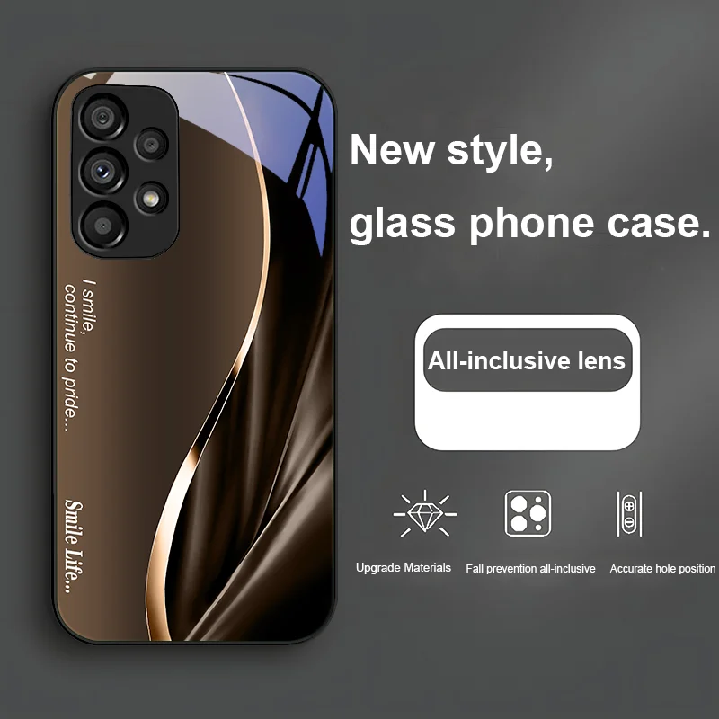 Continue Bean Green For Samsung Galaxy Note 8 9 S10 Plus S20 S21 FE S23 Ultra A70 72 73 50 51 52 53 Tempered Glass Phone Case