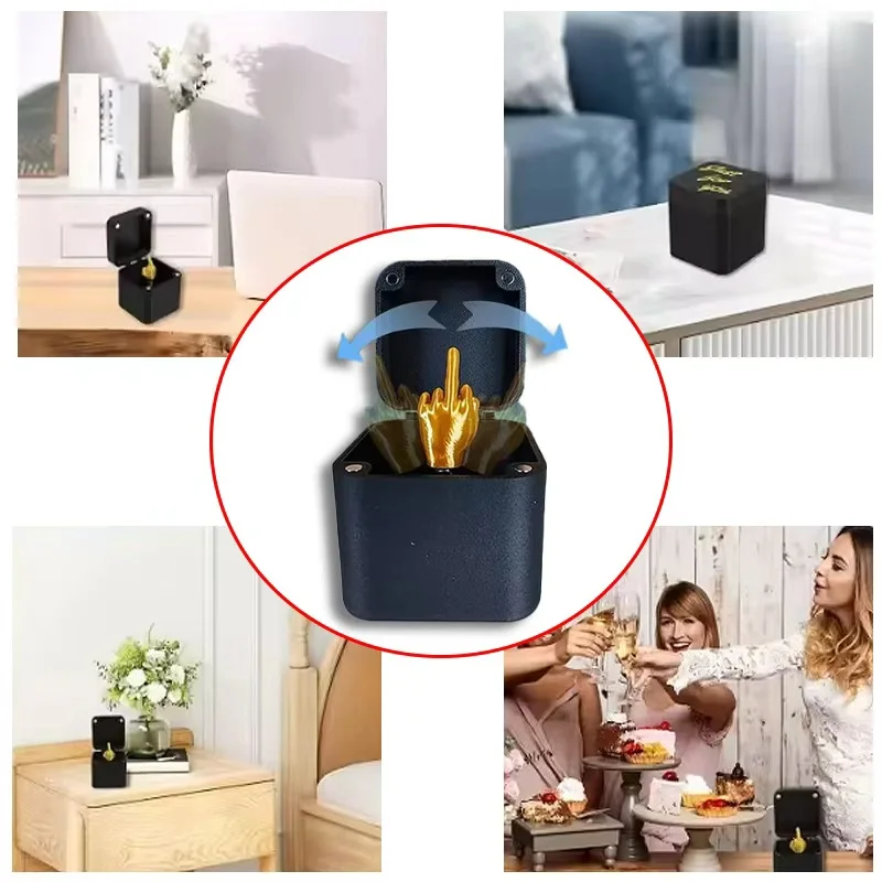 

Рождественский интересный розыгрыш, средний палец в коробке, рождественская коробка, забавные креативные подарки, офисные украшения дома, подарки для гостей