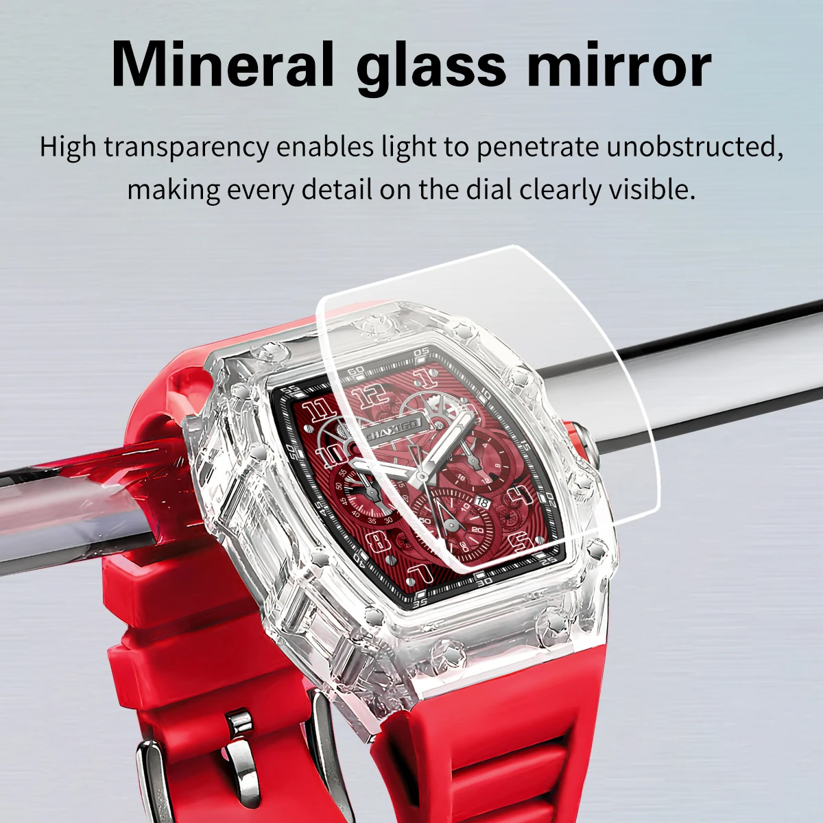 

CHAXIGO 035-7 Fashion Sports Quartz Watch Waterproof Calendar Luminous Watches for Men Relojes Para Hombres Reloj Hombre Часы