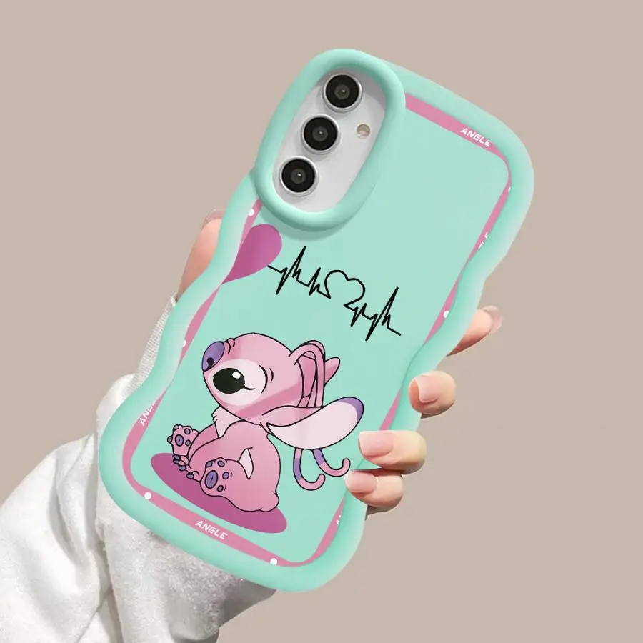 Disney Stitch Angle Phone Case for Samsung Galaxy A03 Core A02s A15 A21s A51 A12 A13 A04 A05s A11 A30s A50 A14 A20s 4G 5G Cover