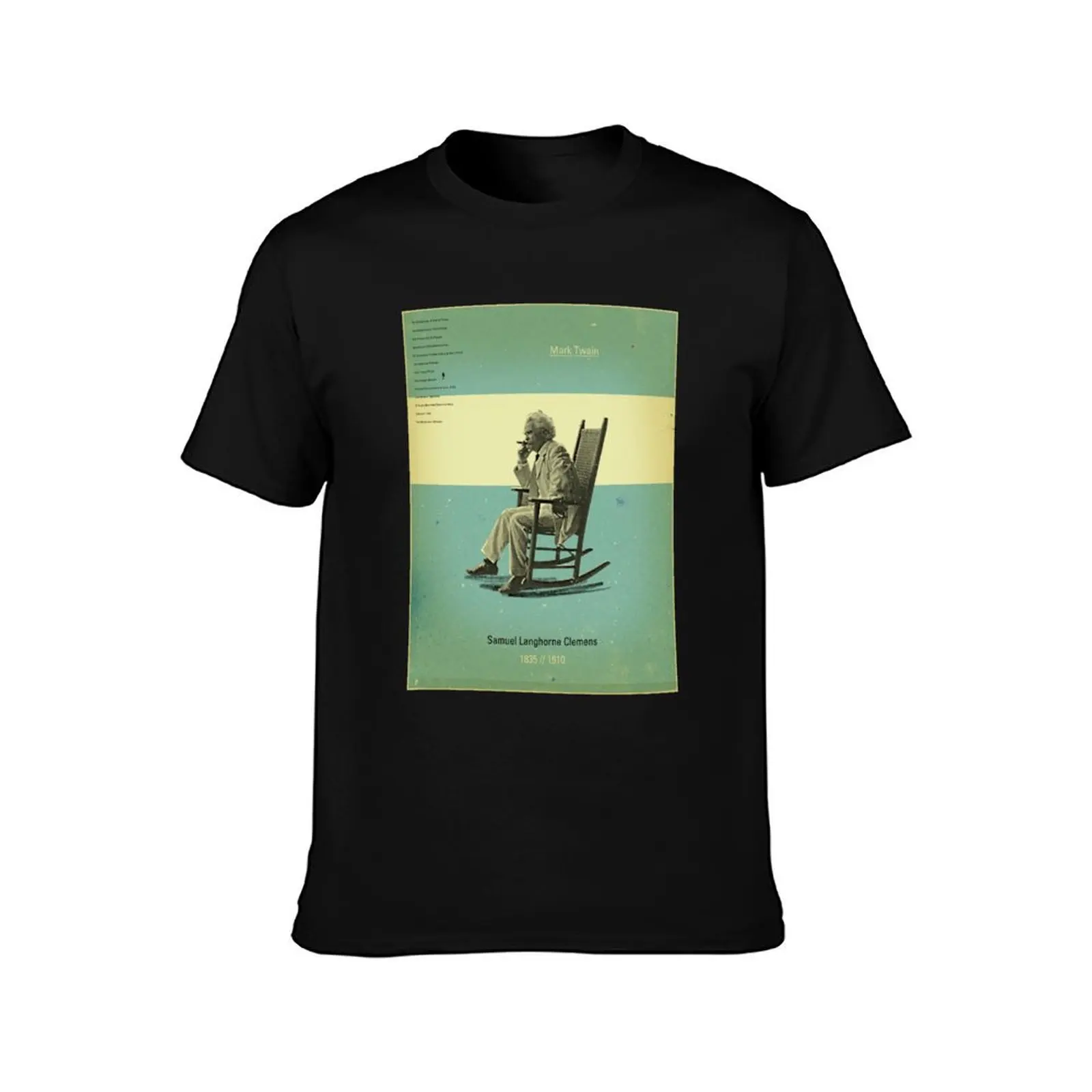 Mark Twain T-Shirt Big and Tall Basic Tee Shirt T-Shirt