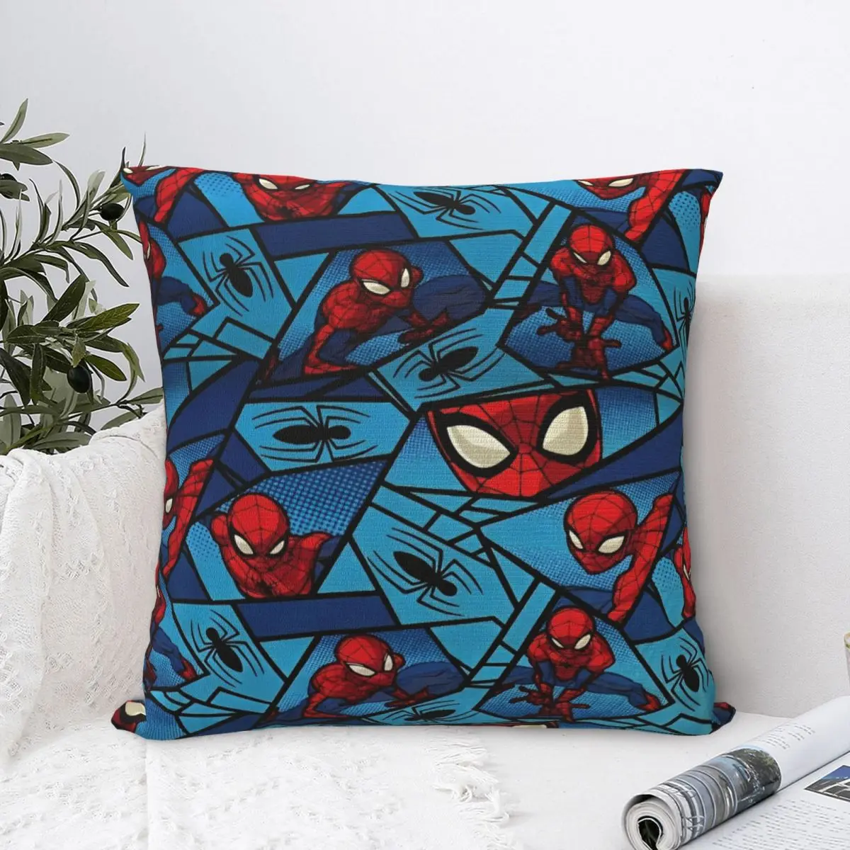 

Spider Man Pillow Cover Soft Polyester Cushion Cover Decorative Pillow Case Cover Car Dropshipping 45X45cm Multi Size