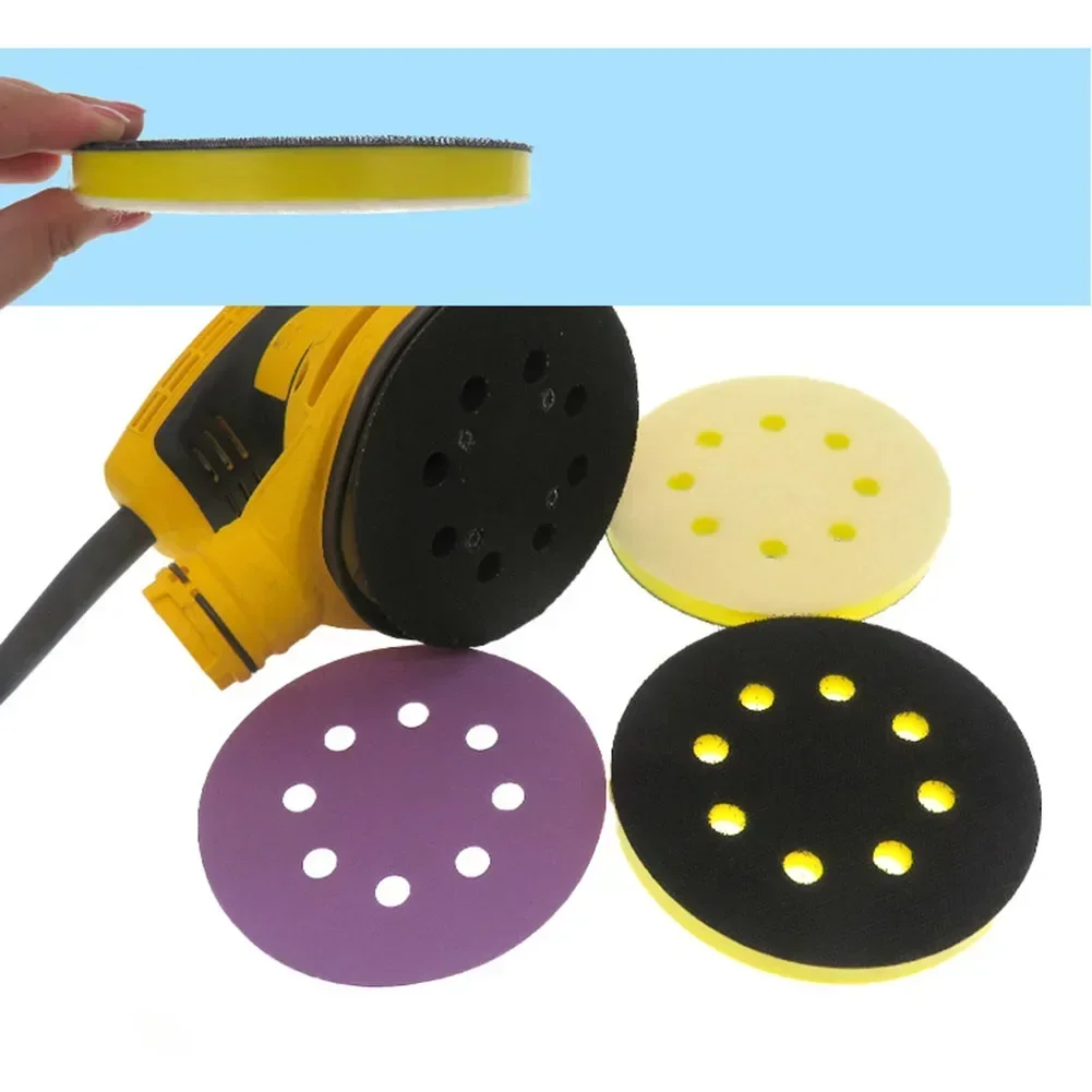 1 PC Orbital Sander แผ่นโฟมสําหรับเครื่องดูดฝุ่น Sander Sanding Discs Polisher Polishing & Backing Pads ในครัวเรือนเครื่องมือ