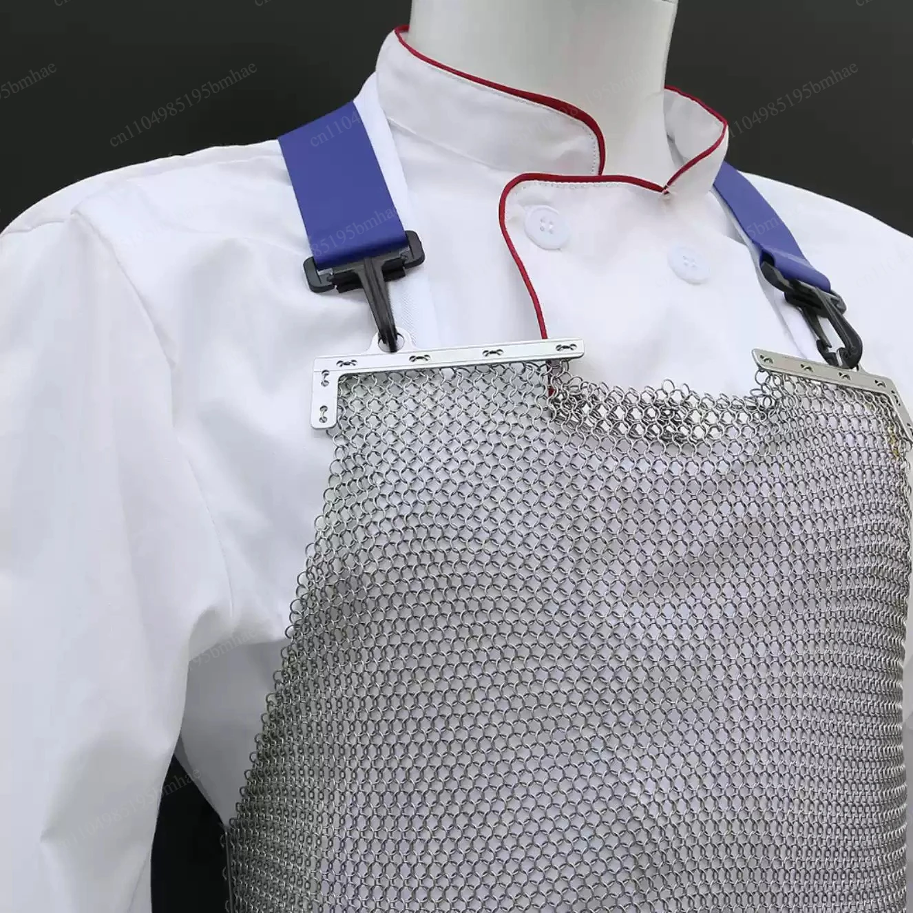 304 Stainless Steel Cut-Resistant Heavy Duty Chainmail Apron for Butcher Anti-Cutting Protective Apron for Knife Meat Work