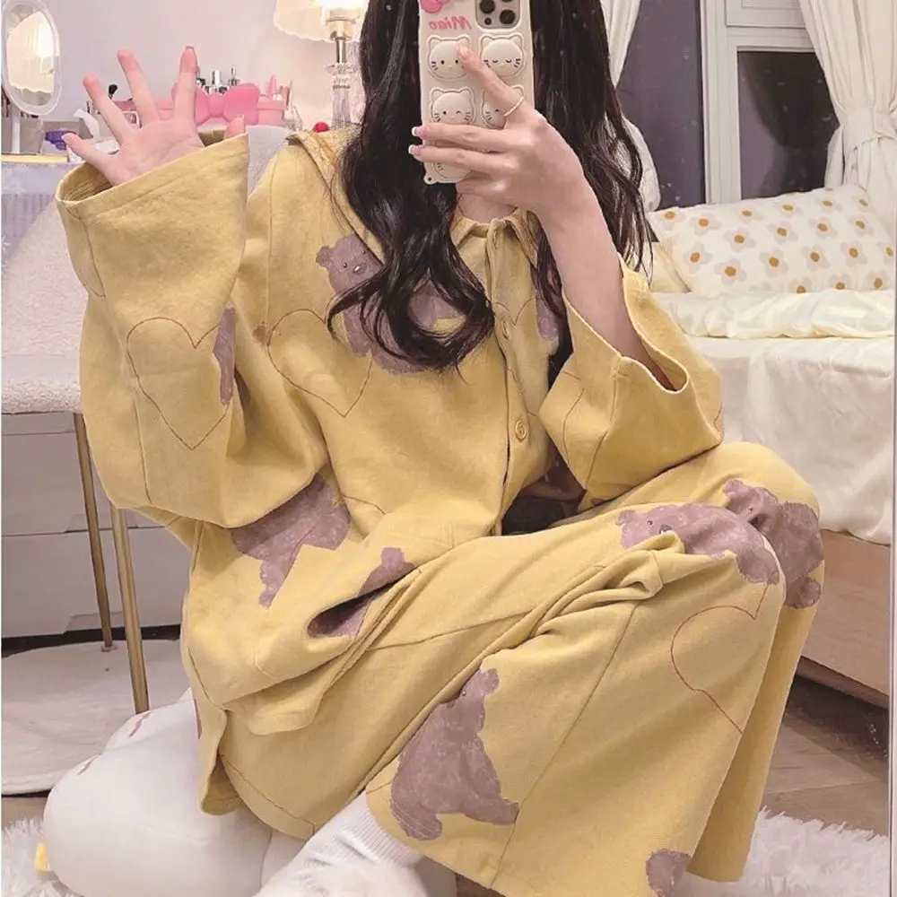 

Large Size 6XL 150KG Summer Pajamas Set Cartoon Women Pyjamas Sleepwear Pijama Mujer Large Shorts Sleeve and Shorts Homewear