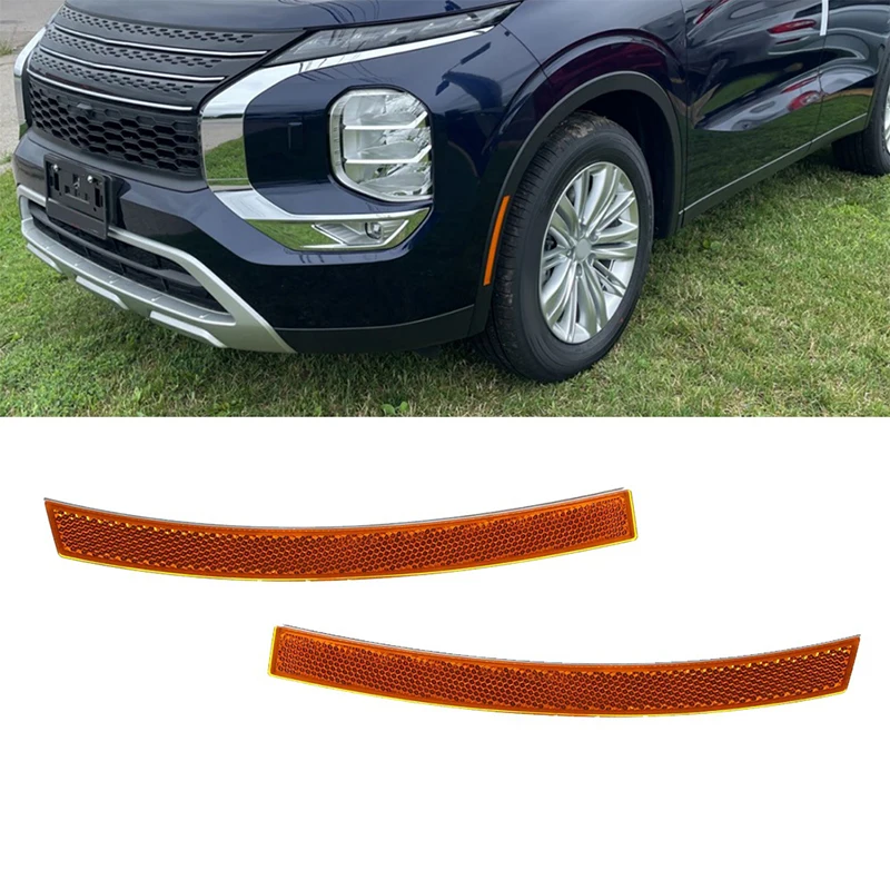 

1Pair Car Wheel Eyebrow Reflector Lamp Trim Plate 8355A119 8355A120 For Mitsubishi Outlander Eclipse Cross 2022-2024