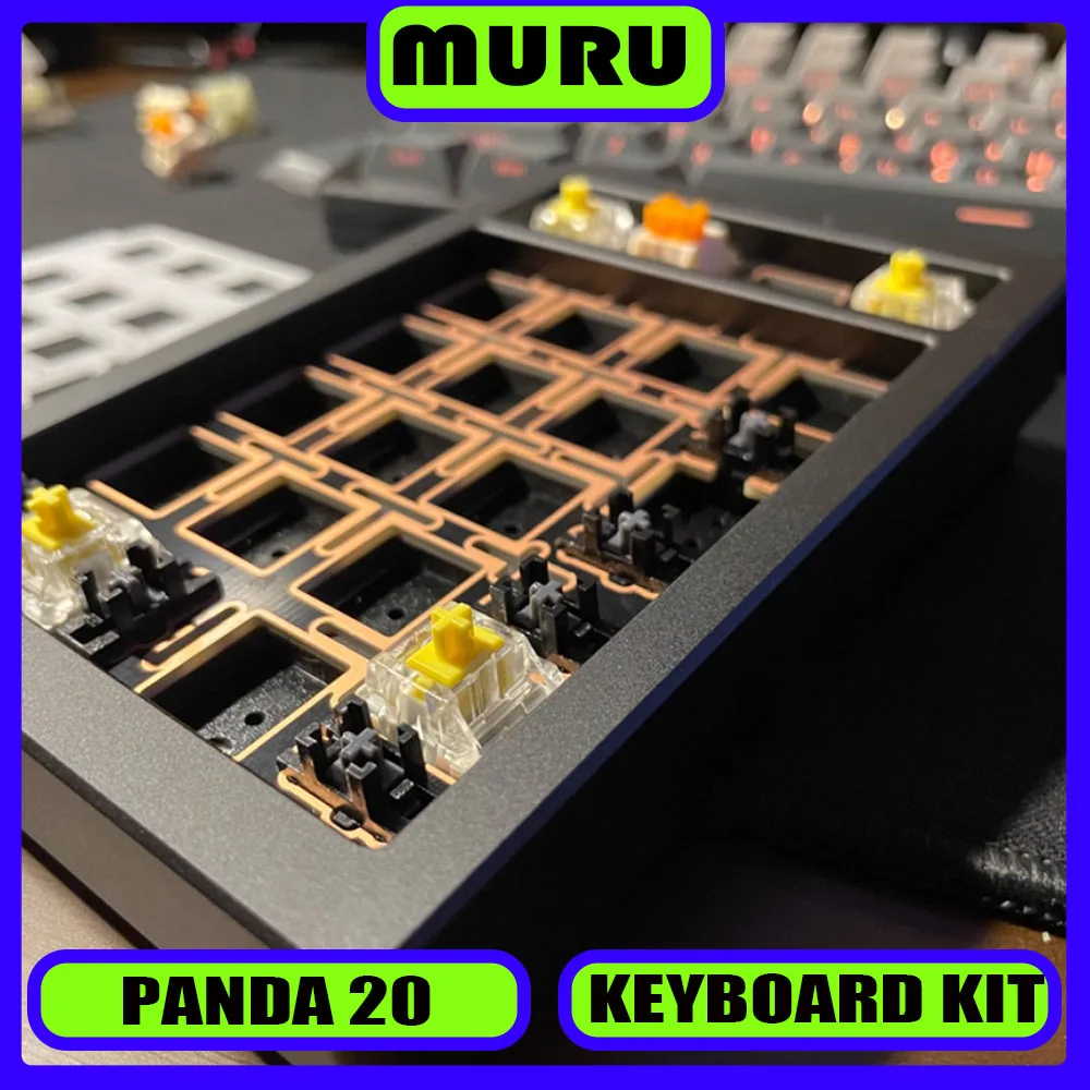 

PANDA20 V2 Mini Numeric Keypad Kits Aluminum 3-mode Wireless Gasket Hot-Swap RGB Custom Game Mechanical Keyboard Agile Pc Gifts