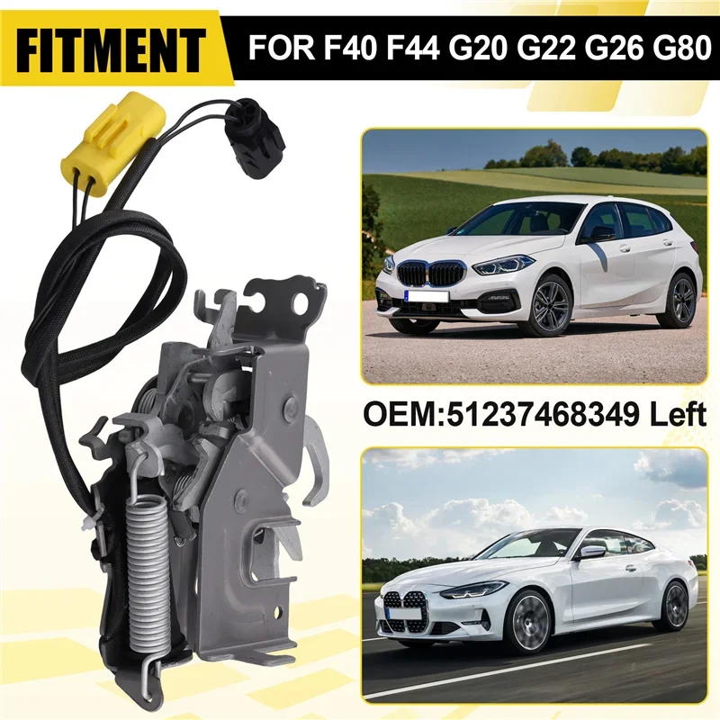 For BMW Front Hood Latch Lock Actuator For F40 F44 G20 G22 G26 G80 Left 51237468349
