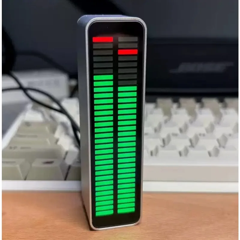 Everbright Store AK_DB32D_PRO Stereo Level Lights, Voice Control or Audio Cable Input Signals, and Aluminum Alloy Housing