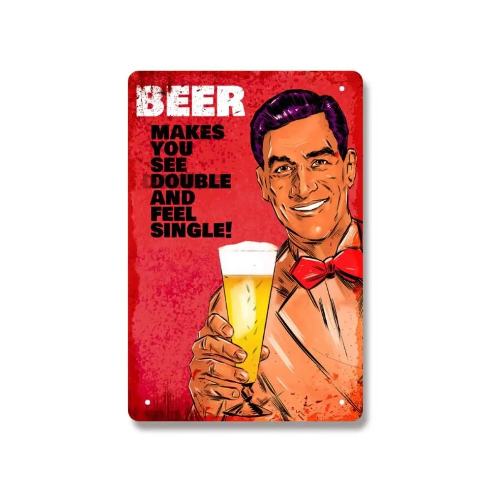 

Пивной железный металлический жестяной знак, табличка, винтажный настенный художественный декор, декоративные постеры, забавные ретро-вывески, кафе