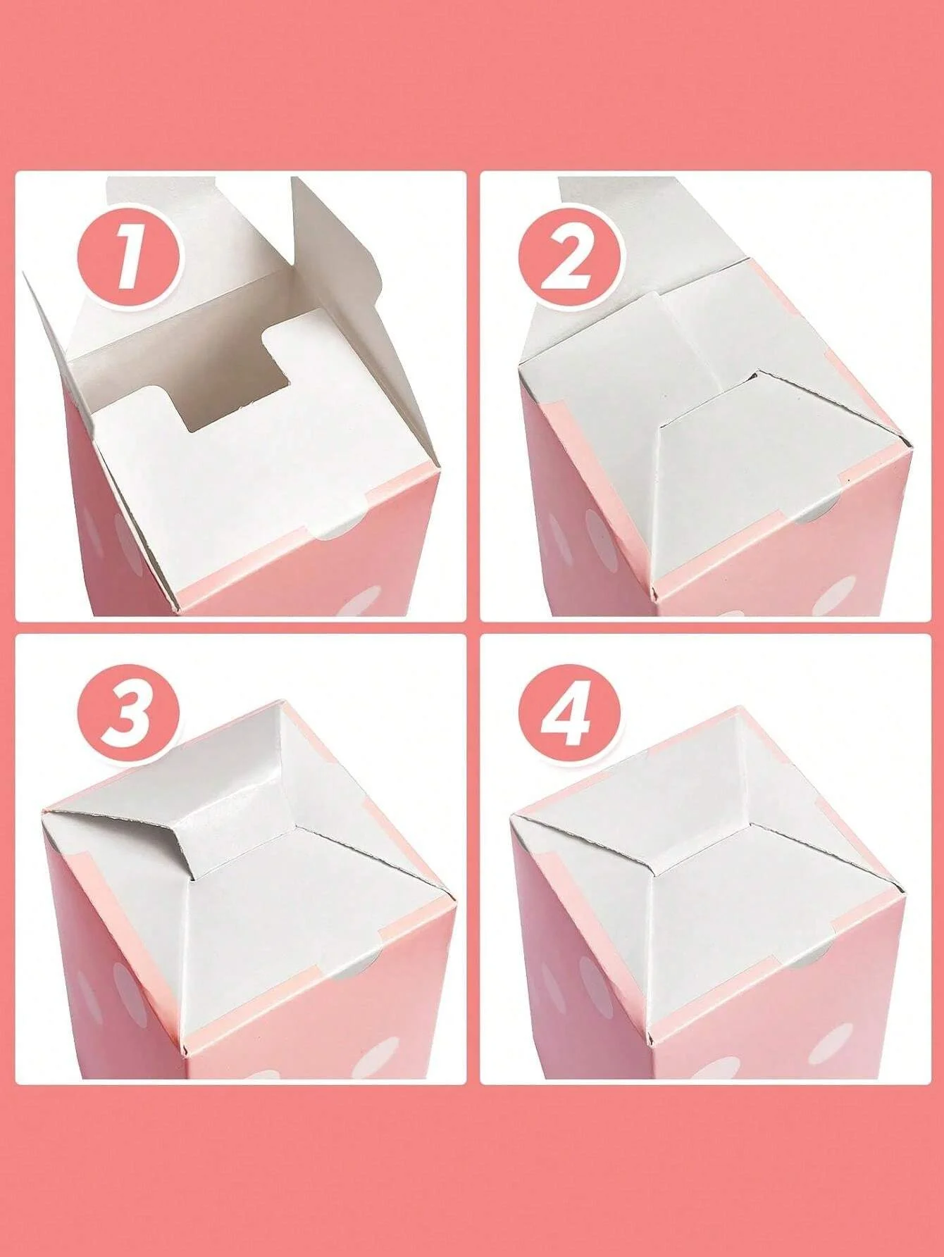 12Pcs Popcorn Paper Boxes Buckets Pink White Stripes Bags Snack Containers for Movie Night Birthdays Carnival Party Supplies