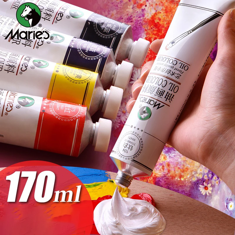 

1Pc Maries Premium Oil Color Paint 170ml /Tube Good Coverage Excellent Tinting Strength Lightfast Professional Painting Supplies