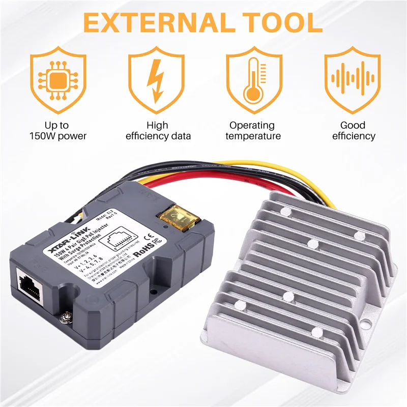 

Antenna Adapter For Starlink V2 150W EL2 POE Power Supply Starnet Space X Accessories EL4-12V-48V-3A Booster