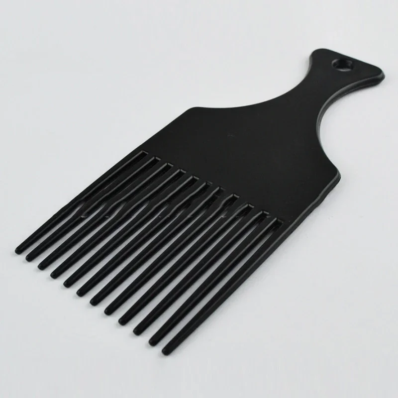 Wide Teeth Brush Pick Comb Fork Hairbrush Insert Hair Pick Comb Plastic Combs For Curly Afro Hair Styling Tools For Women Men