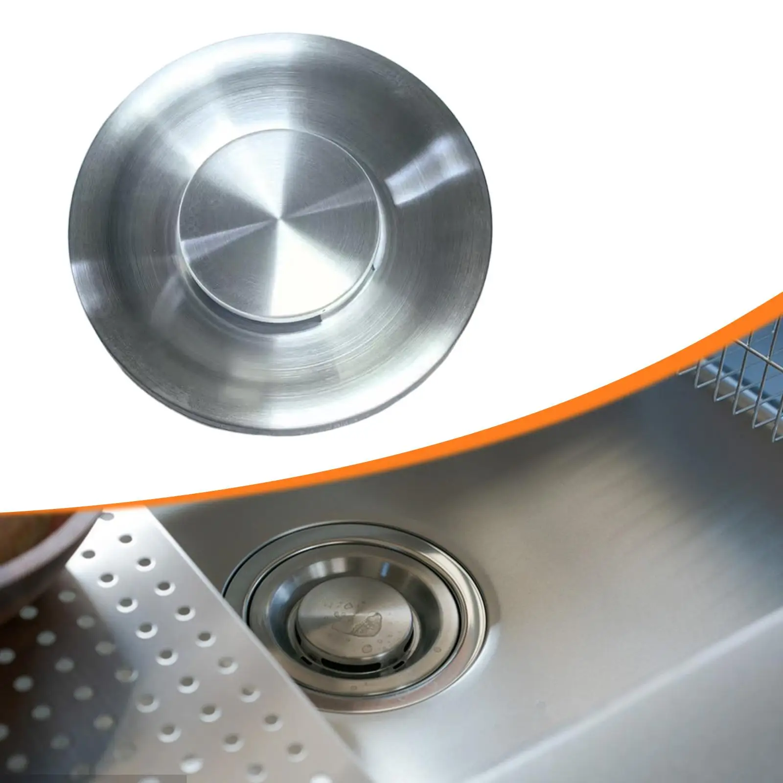 

Kitchen Sink Stopper Easy to Use Accessory Anti Clogging Stainless Steel