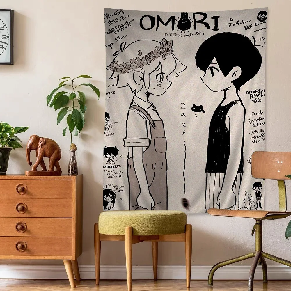 Omori Art Hippie Wall Hanging Tapestries for Living Room Home Dorm Decor Art Home Decor