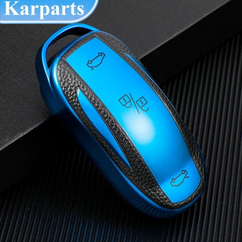 

TPU Car Smart Key Case Cover For Tesla Model 3 Model X Model S Model Y Bag Protector Fob Band Shell Holder Keychain Accessories