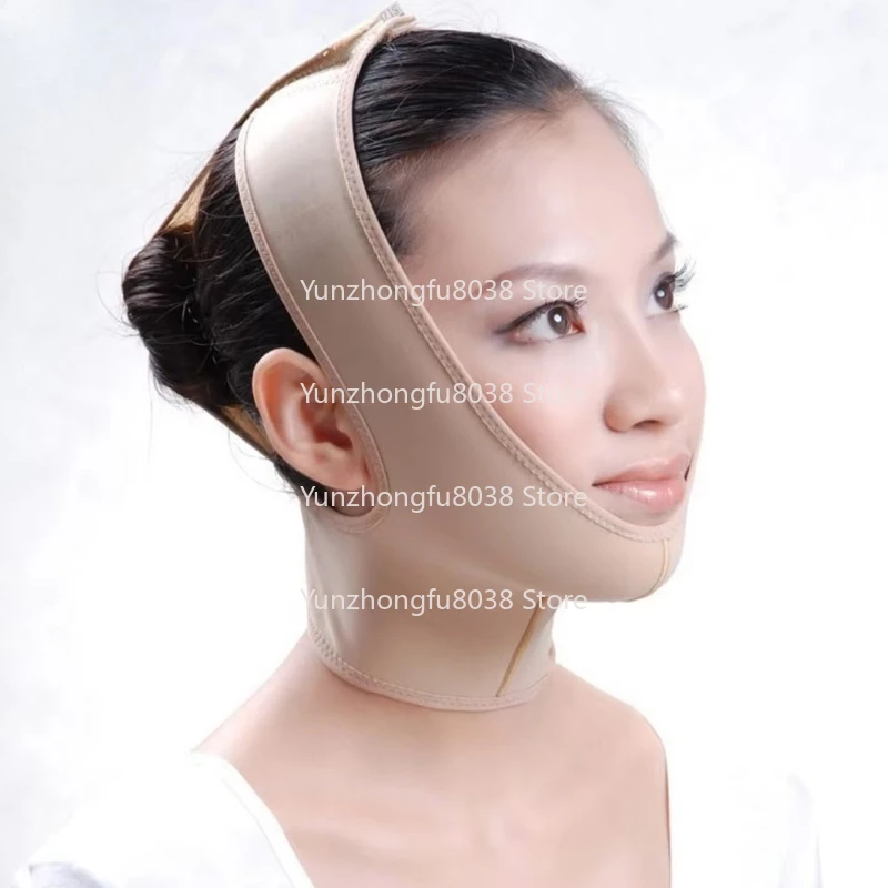 

После операции, бинты для подбородка, женская шея, компрессионные бинты для подбородка, похудение лица