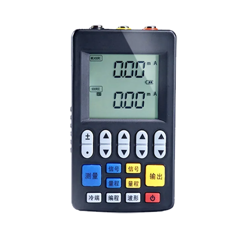 Calibrador de resistência térmica portátil para testes RTD com gerador de sinal e simulador de temperatura PT100