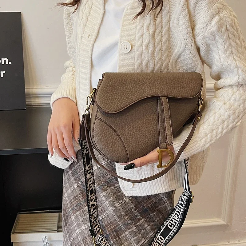 

Fashionable Square Satchel Handbag High-End Designer Paris Style Crossbody Purse Large Capacity Vintage Textured