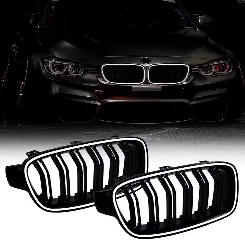 New Design 2013 To 2018 for For BMW 3 Series F30 F31 320i 330i 335i Front Luminous Grille Led Light Racing Grille Gloss Black