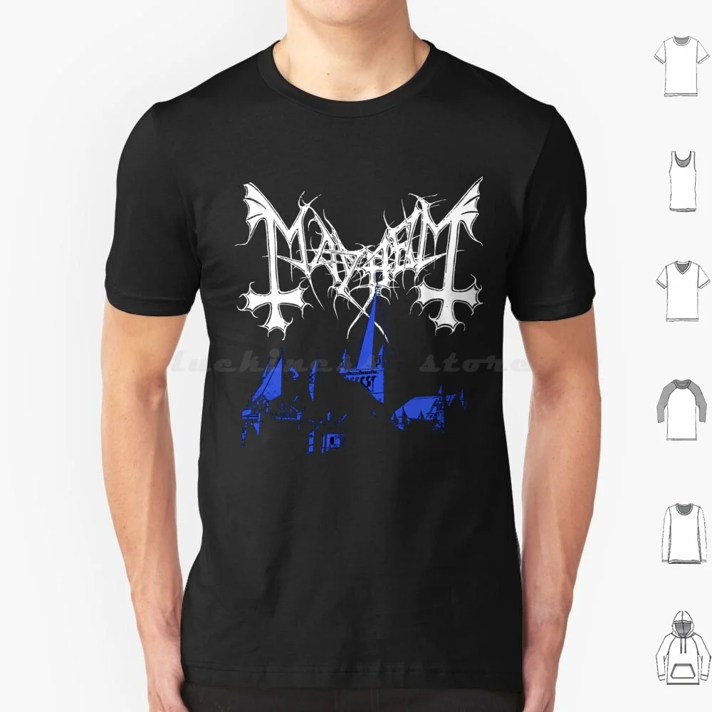 Mayhem-Norway Band-Original Logo-Fanart-De Mysteriis Dom Sathanas T Shirt Cotton Men Women DIY Print Mayhem Mayhem Logo Mayhem