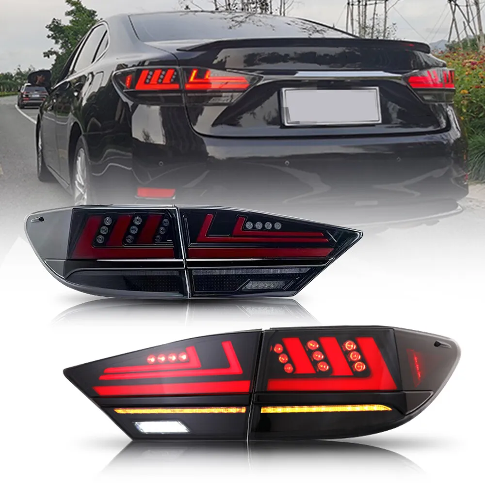 

1Pair Smoke LED Tail Light For Lexus ES350 ES 300h 2013-2018 Rear Lamps Assembly Car Headlight Accessories