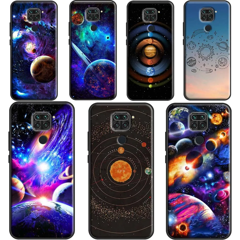 Space Solar System Planets Universe Phone Case For Xiaomi Redmi Note 11 Pro 7 8 9 10 Pro 9S 10S Cover For Redmi 10 9 9A 9C 9T