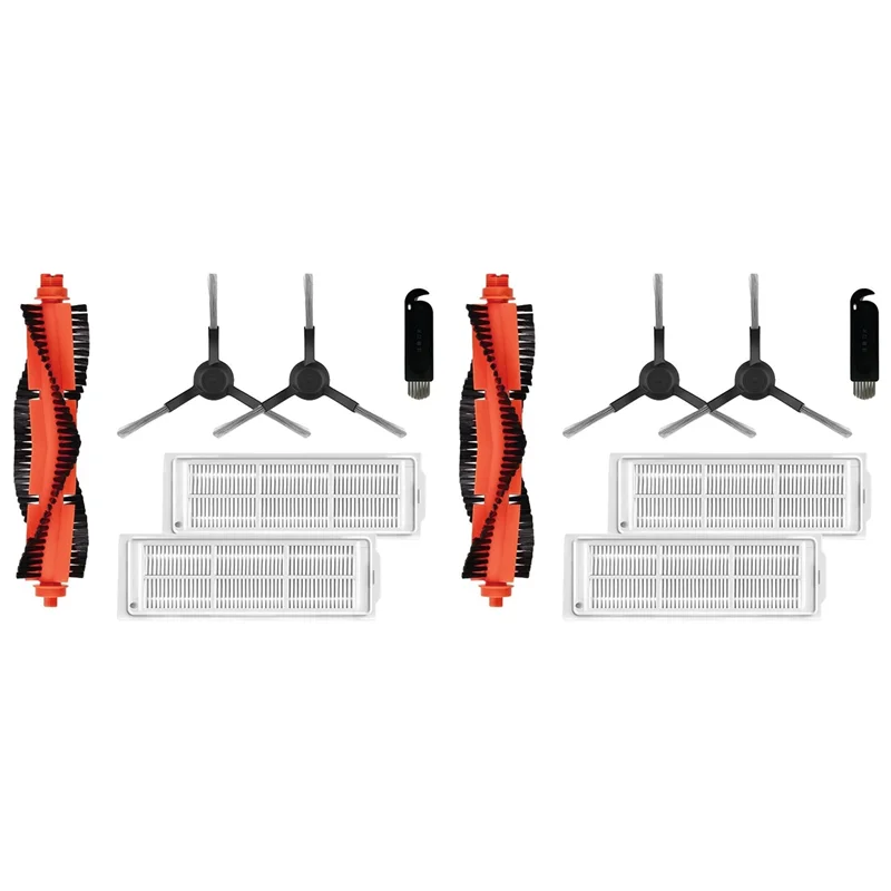 

2 Set For Xiaomi Mi Robot Vacuum-Mop Pro STYTJ02YM XMSTJQR2S Spare Parts Accessories Main Side Brush Hepa Filter